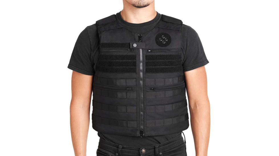 Ace Link Armor Bulletproof Vest, Black, Small, B-CR-PT-BLK-1-S