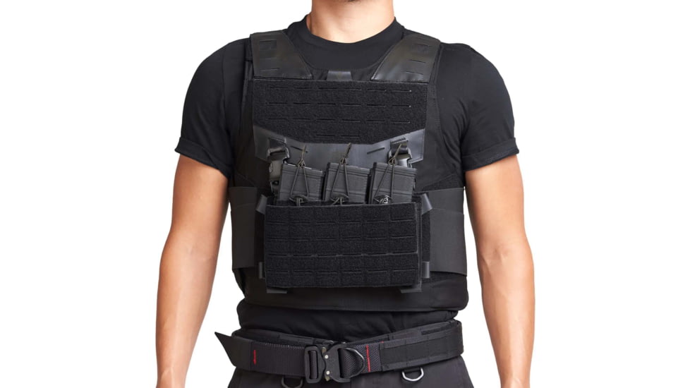Ace Link Armor Skeletac Hybrid Vest Carrier, Black, Medium, B-CR-HY-BLK-2-M