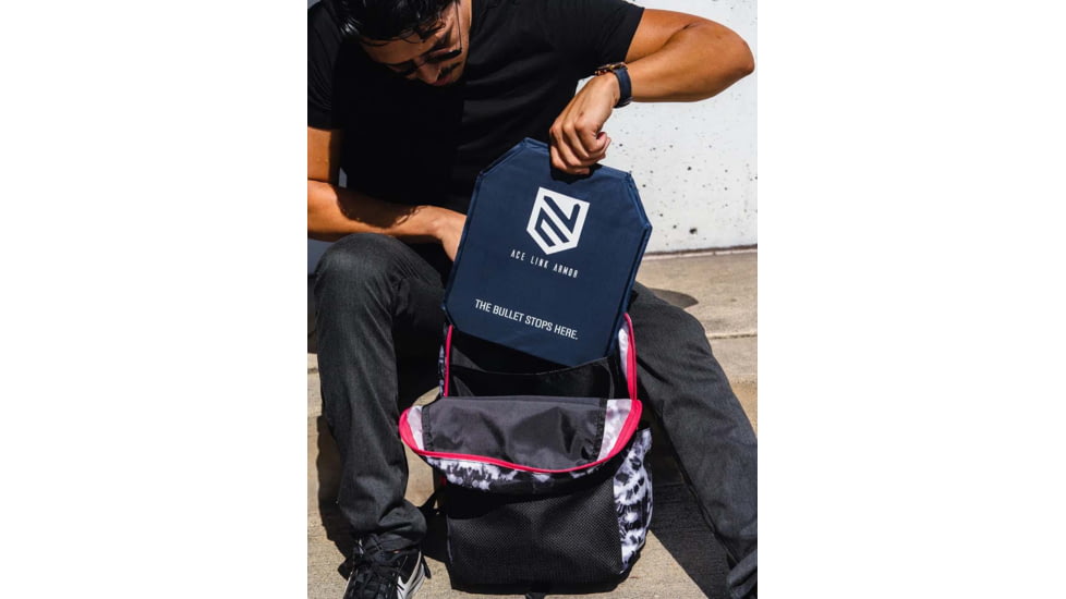 Ace Link Armor Backpack Armor Panel Level lllA Stab1 Protection, Black, 8x10in, A-SAP-3AS1-0810