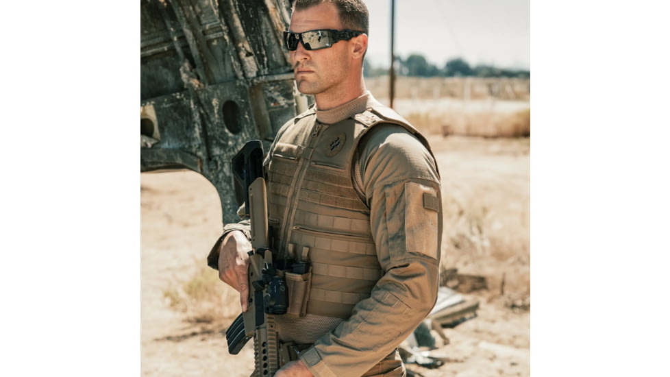 Ace Link Armor Patrol Laser Cut Vest, Coyote Brown, Large, B-CR-PTLC-CBR-3-L