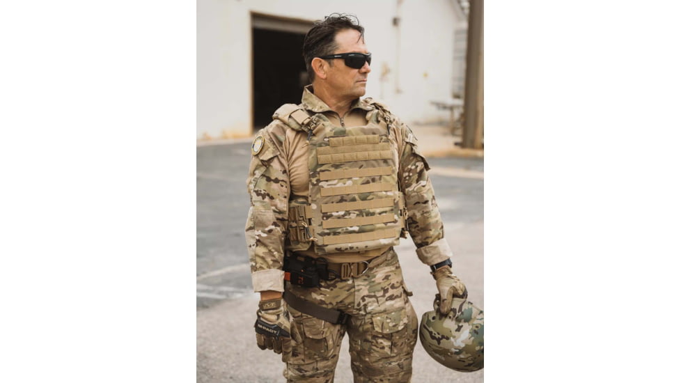 Ace Link Armor Quadrelease Ultra 2.0 Plate Carrier Only, Camo, XL, B-PC-QRU-CM-XL-ML