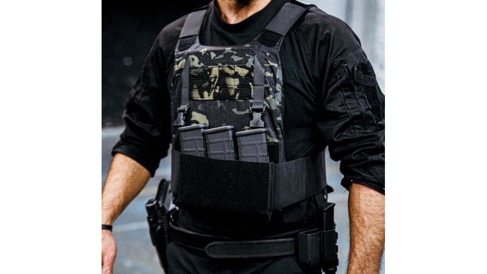 Ace Link Armor React Plate Carrier, Black Multicam, Medium, B-PC-REA-MCB-1-M