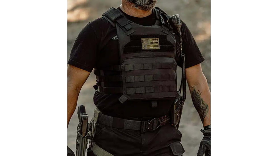 Ace Link Armor Recoil Plate Carrier, Black, One Size, B-PC-RC-BLK-1