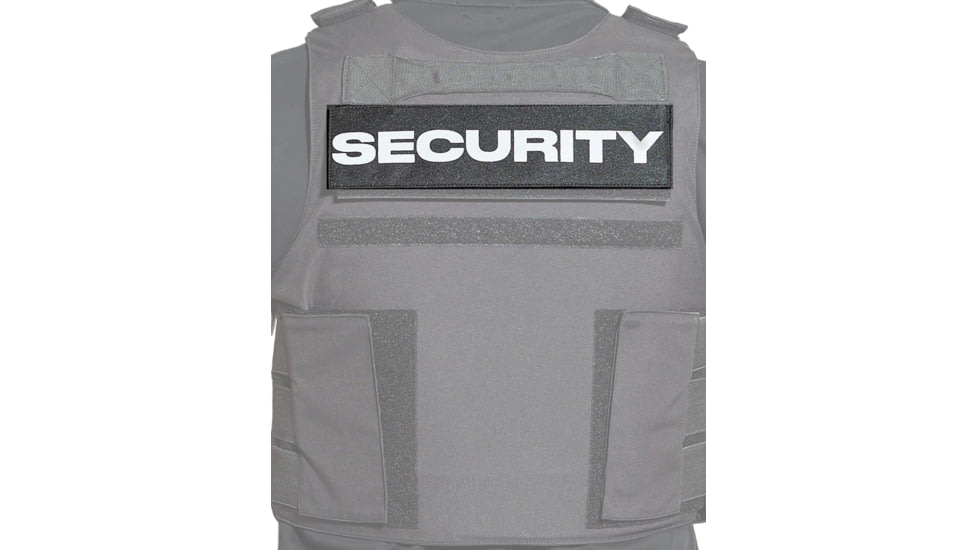 Ace Link Armor Security Patch, White On Black, B-TG-ID-SEC-WH-BLK