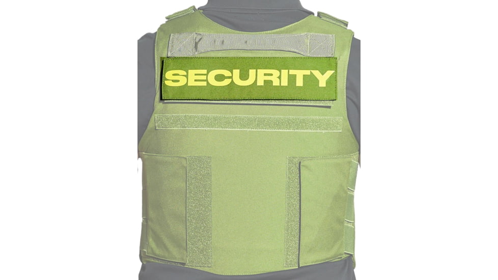 Ace Link Armor Security Patch, Yellow On Green, B-TG-ID-SEC-YL-GRN