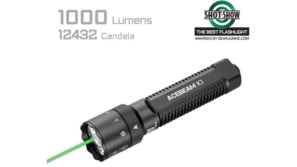 Acebeam K1 EDC Flashlight Laser, ACBK1BK