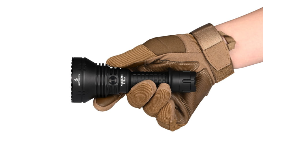 Acebeam L19 2.0 Long Range Flashlight, 21700 Li-Ion Battery, 2200 Lumen, Black, 163.8x60x25.4mm, L19 2.0 White SFT40