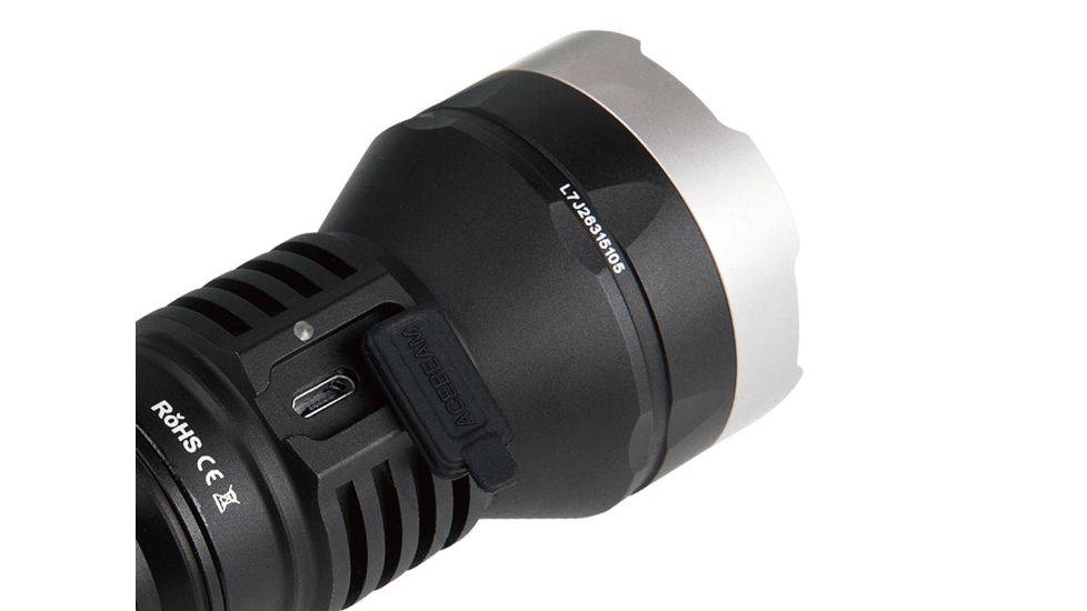 Acebeam L30 Gen II 1 x 21700/ 18650 CREE XHP70.2 LED Rechargeable Tactical Flashlight, 4000 Lumens, Black, L30-GEN-II