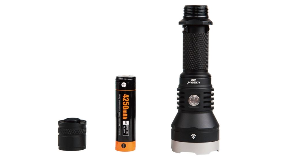 Acebeam L30 Gen II 1 x 21700/ 18650 CREE XHP70.2 LED Rechargeable Tactical Flashlight, 4000 Lumens, Black, L30-GEN-II