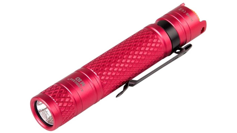 Acebeam M10 1 x AA CREE XP-G3 LED Flashlight, 224 Lumens, Red, M10-RED
