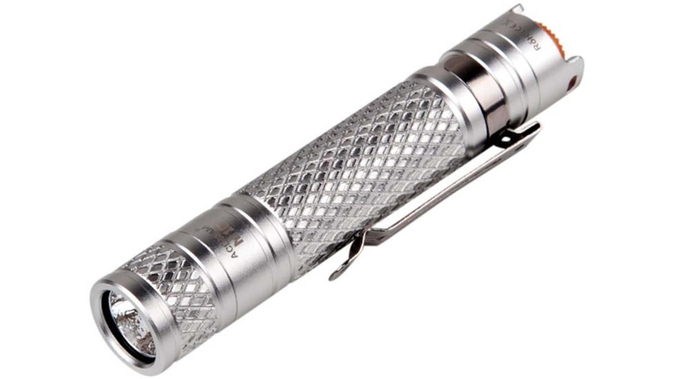Acebeam M10 1 x AA CREE XP-G3 LED Flashlight, 224 Lumens, Silver, M10-SILVER