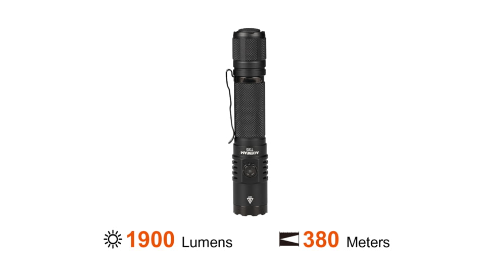 Acebeam T35 Compact Tactical Flashlight, Black, T35