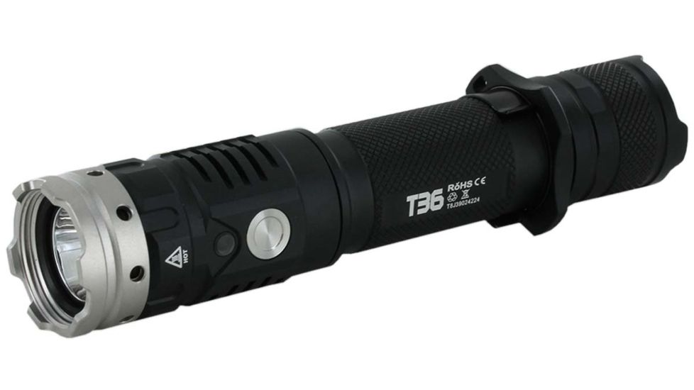 Acebeam T36 1 x 21700/ 18650 CREE XHP35 HI LED Rechargeable Flashlight, 2000 Lumens, Hunting Kit, Black, T36-H-KIT