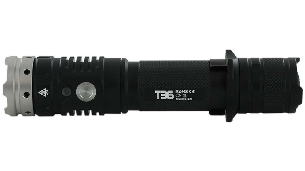Acebeam T36 1 x 21700/ 18650 CREE XHP35 HI LED Rechargeable Flashlight, 2000 Lumens, Hunting Kit, Black, T36-H-KIT