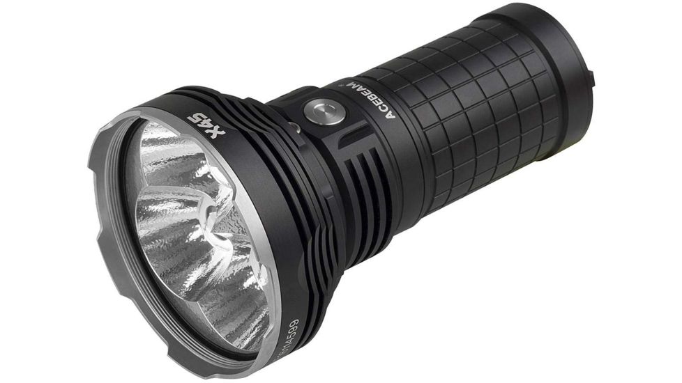 Acebeam X45 4 x 18650 4 x CREE XHP70.2 LED Flashlight, 18000 Lumens, Black, X45