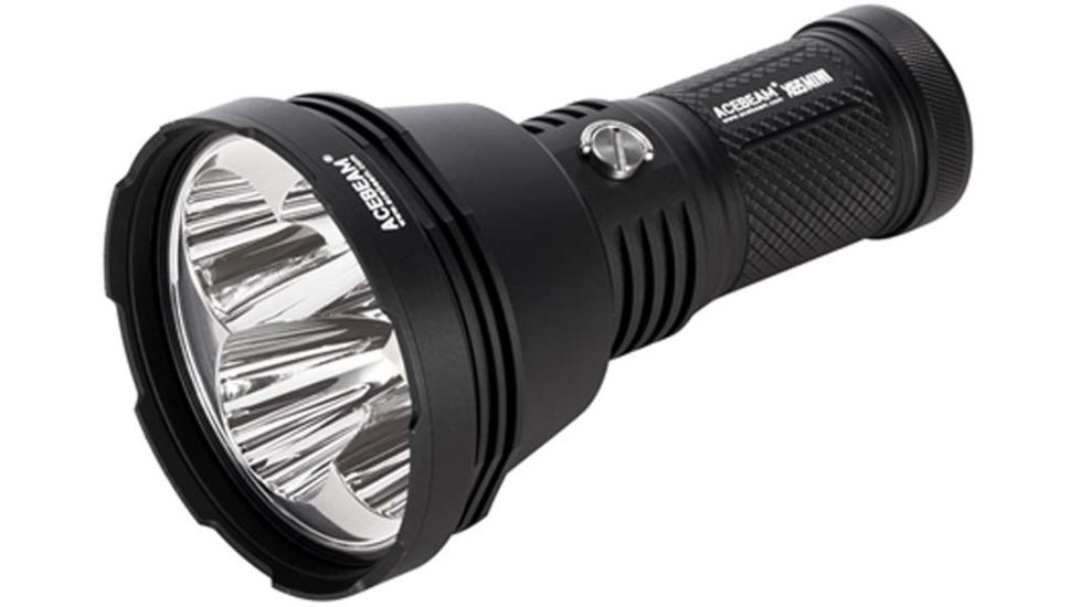 Acebeam X65-MINI 4 x 18650 5 x CREE XHP35 HI LED Searchlight, 12000 Lumens, Black, X65-MINI