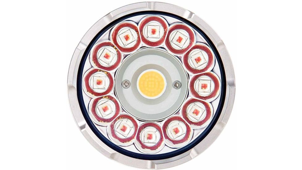 Acebeam X80 CRI 4 x 18650 1 x High CRI COB/ 12 x Red LED Flashlight, 4500 Lumens, Black, X80-CRI