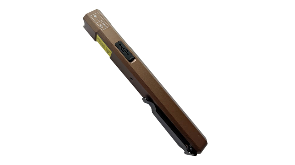 ADE Advanced Optics Pro USB-C Rechargeable Battery 1000 Lumens LED EDC Flat Flashlight, Coyote Brown, F504 Coyote Brown