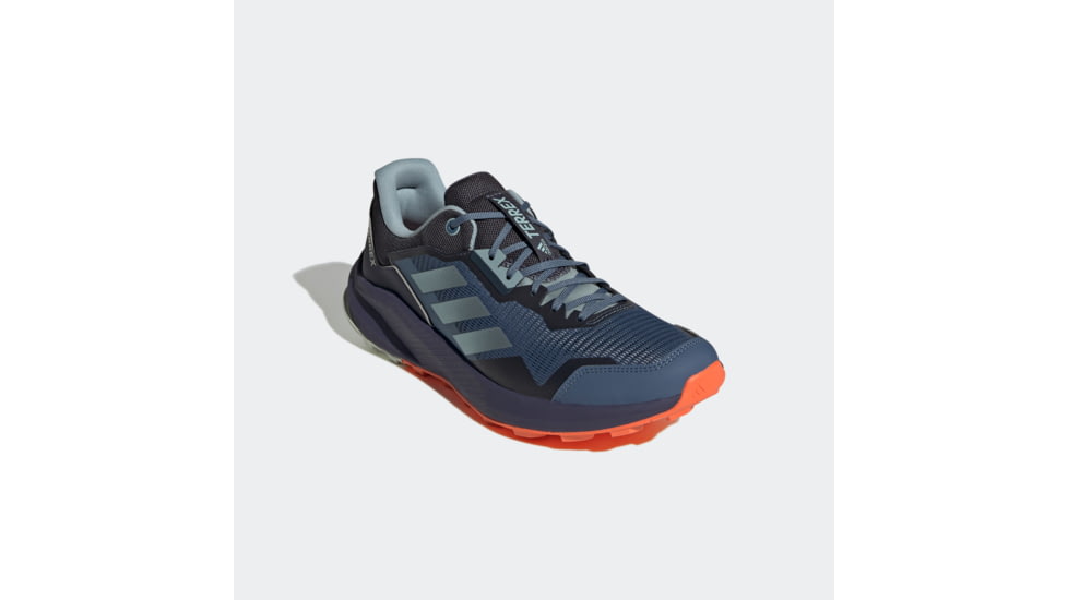 Adidas Terrex Trailrider Shoes - Men's, Wonder Steel/Magic Grey Met/Impact Orange, 11.5, GW5535-11-5