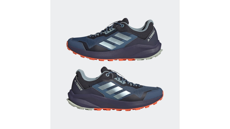 Adidas Terrex Trailrider Shoes - Men's, Wonder Steel/Magic Grey Met/Impact Orange, 11.5, GW5535-11-5