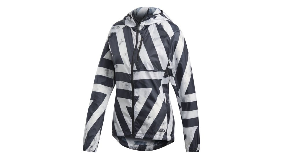 Adidas Terrex Agravic Women's Wind Jacket, White, Large, CG2449-L