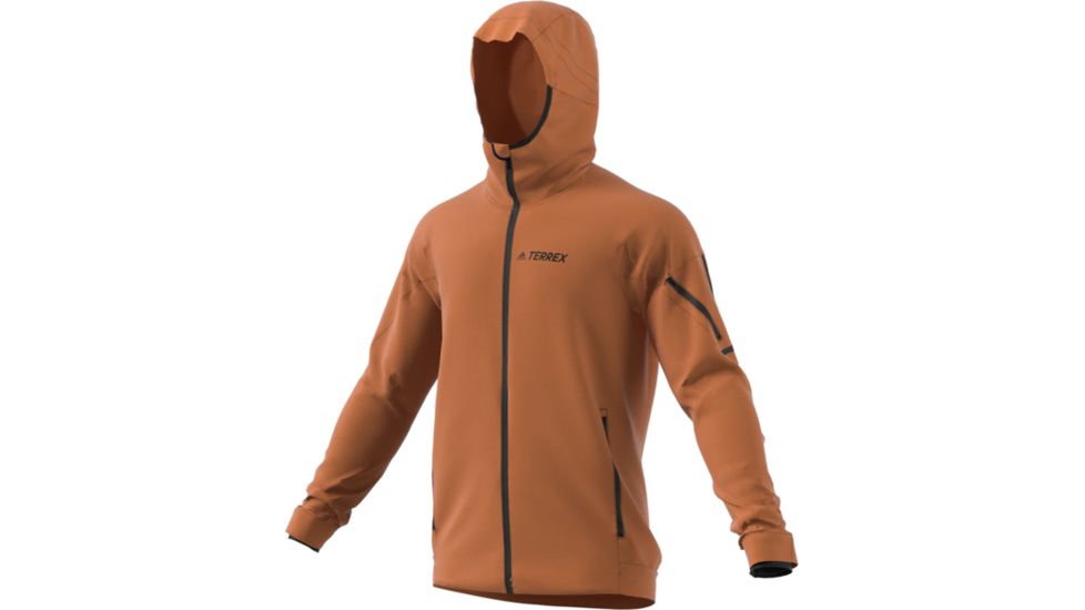 Adidas Terrex Demo, Climaheat Fleece Hooded Jacket - Men's, Tech Copper, Medium DZ5981-M-DEMO