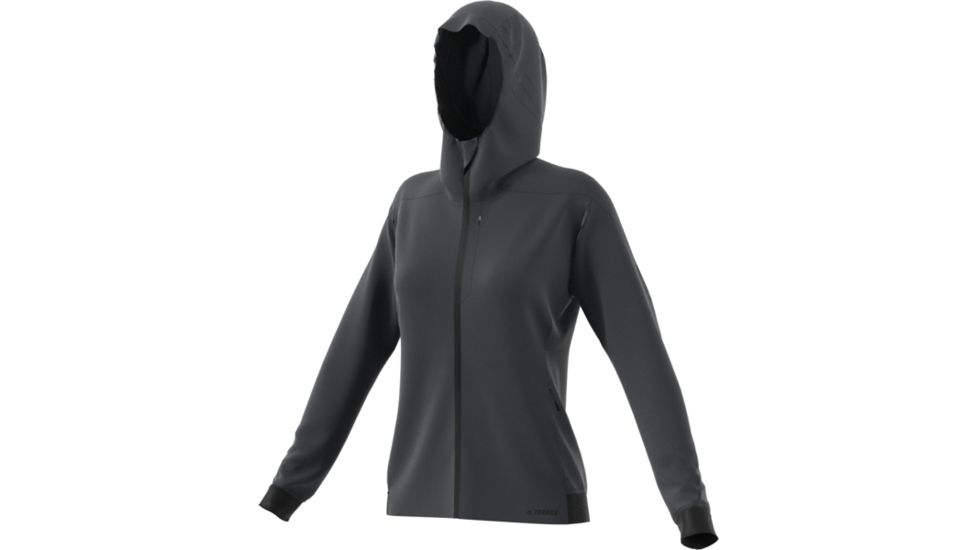 Adidas Terrex Demo, Hi-Loft Softshell Jacket - Women's, Carbon, Small, DZ0737-S-DEMO