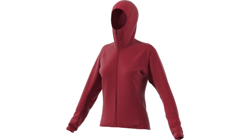 Adidas Terrex Demo, Skyclimb Fleece Jacket - Women's, Active Maroon, Small, DZ0771-S-DEMO