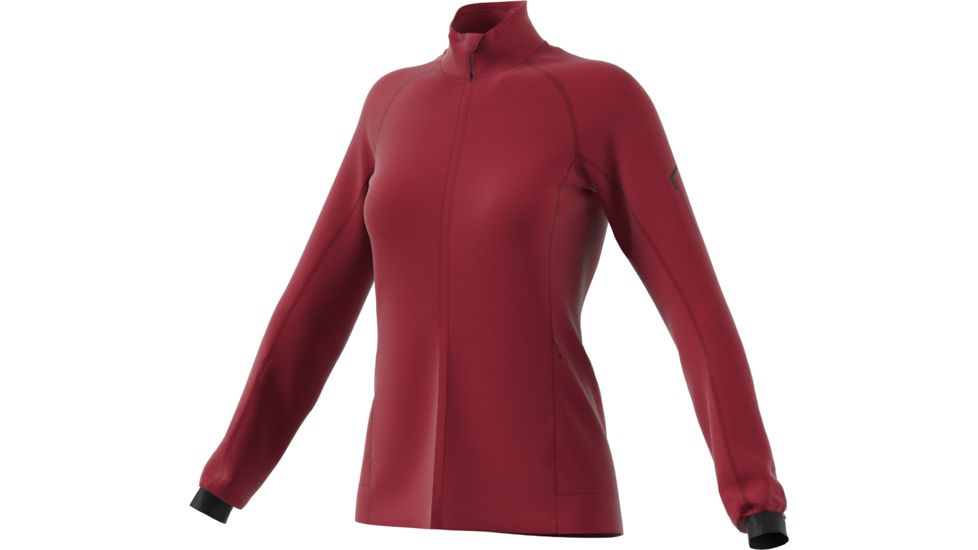 Adidas Terrex Demo, Stockhorn Fleece Jacket II - Women's, Active Maroon, Small, DZ0766-S-DEMO