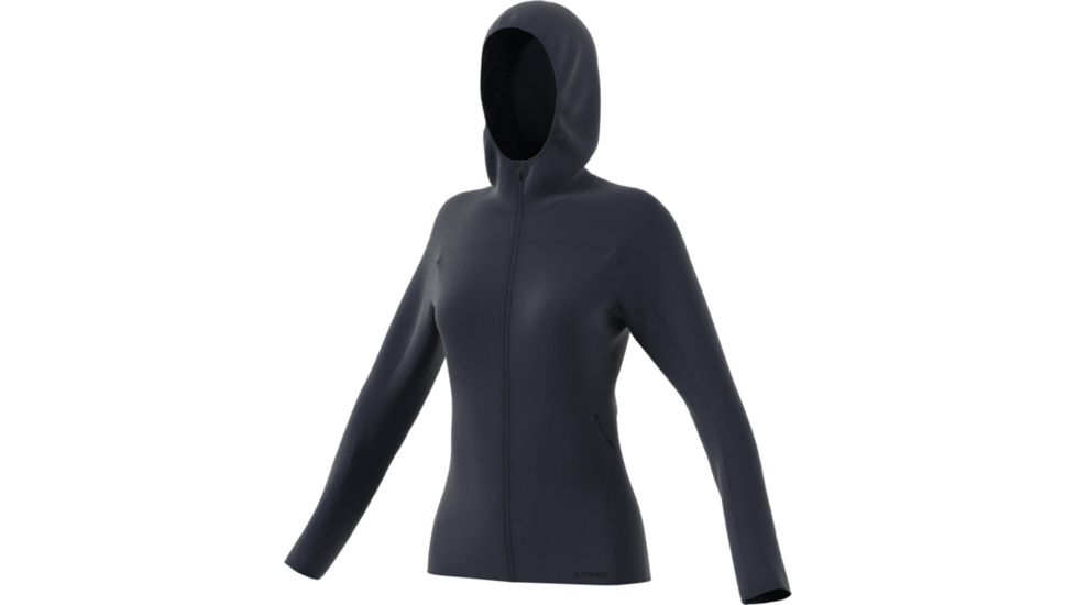 Adidas Terrex Demo, Tracerocker Hooded Fleece Thermal Jacket - Women's, Legend Ink, Small, DZ0758-S-DEMO
