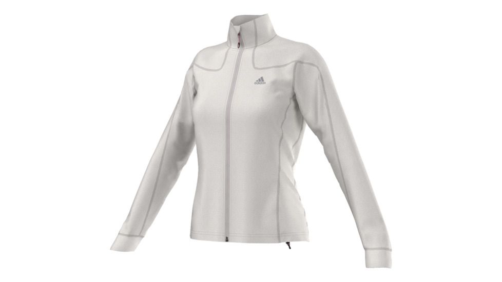 Adidas Terrex Hiking Melange Fleece Jacket - Women's-Pearl Grey-X-Small, 188304