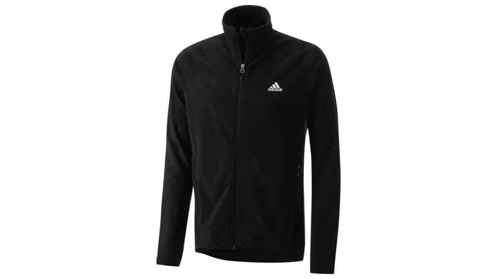 Adidas Terrex Hiking/Trekking Fleece Jacket - Men's-Black-Small