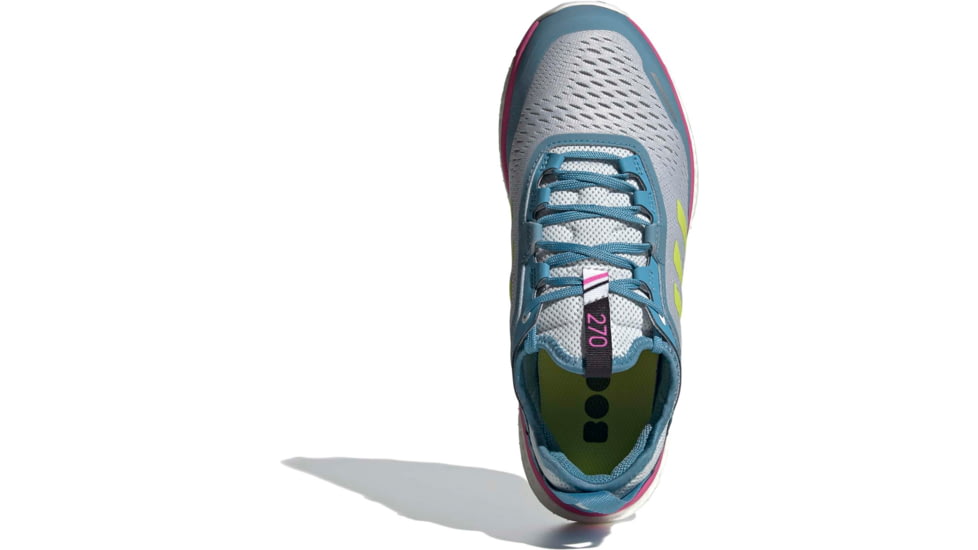 Adidas Terrex Agravic Flow Shoes - Womens, Hazy Blue/Hi-Res Yellow/Crystal White, 10, FX6966-400-10
