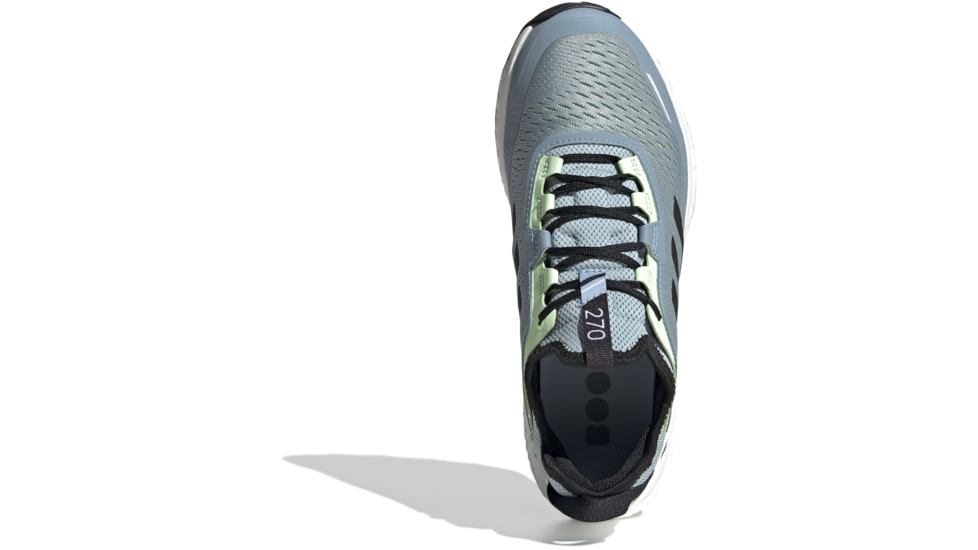 Adidas Terrex Agravic Flow - Womens, Ash Grey/Black/Glow Green, 8.5, G26099-8.5
