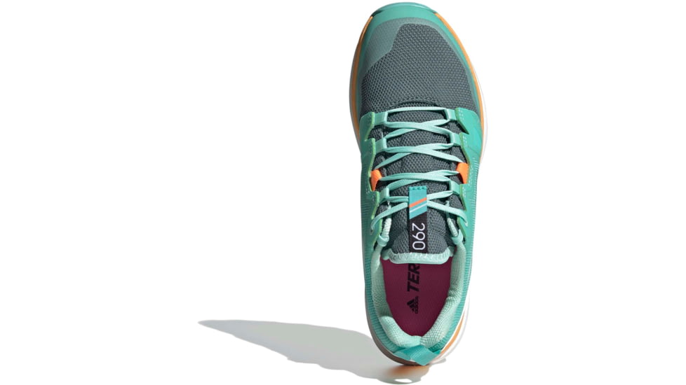 Adidas Terrex Agravic Shoes - Womens, Acid Mint/Crystal White/Hazy Orange, 9, FX6977-300-9