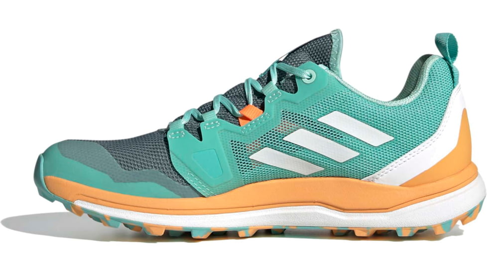 Adidas Terrex Agravic Shoes - Womens, Acid Mint/Crystal White/Hazy Orange, 9, FX6977-300-9