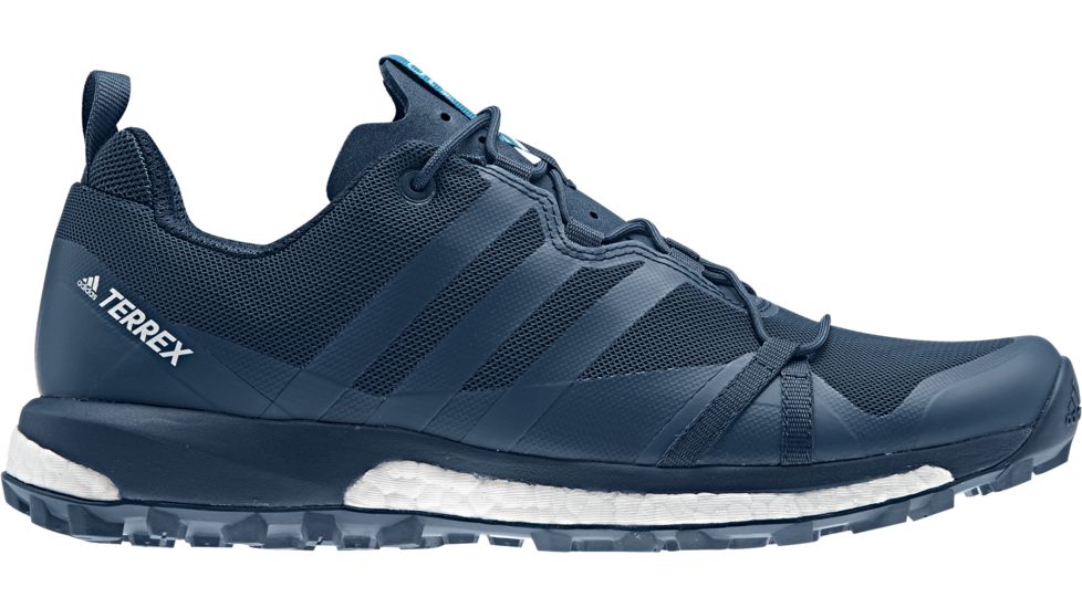 Adidas Terrex Agravic Trail Running Shoe - Men's, Blue Night/Mystery Petrol/White, Medium, 10