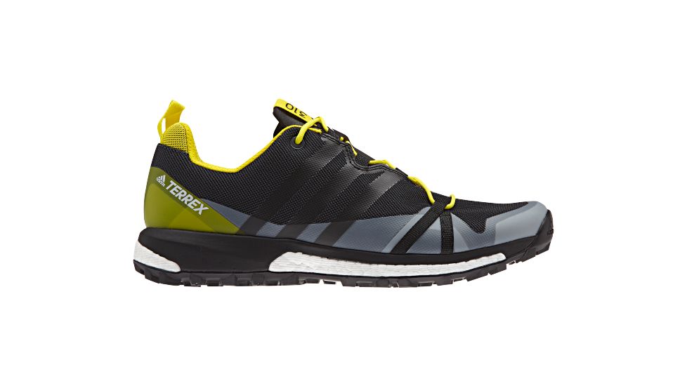 Adidas Terrex Agravic Trail Running Shoe - Men's, Dark Grey/Black/Bright Yellow, Medium, 10