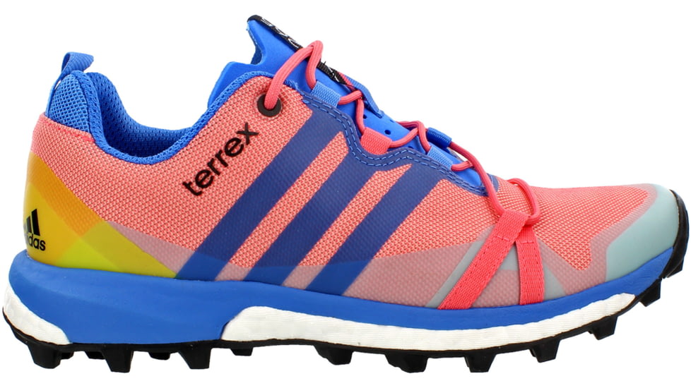 Adidas Terrex Agravic Trail Running Shoe - Women's-Super Blush/Ray Blue/Vapour Pink-Medium-7