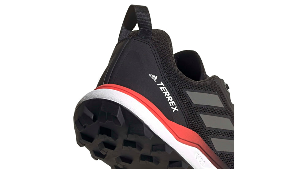 Adidas Terrex Agravic Trail Running Shoes - Men's, Core Black/Grey Four/Solar Red, 12, FX6859-001-12