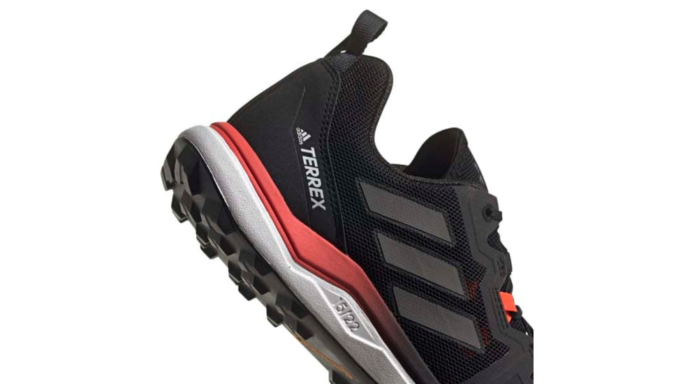 Adidas Terrex Agravic Trail Running Shoes - Men's, Core Black/Grey Four/Solar Red, 12, FX6859-001-12