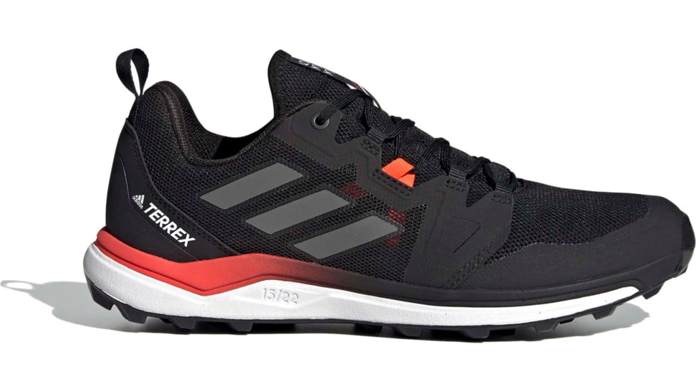 Adidas Terrex Agravic Trail Running Shoes - Men's, Core Black/Grey Four/Solar Red, 12, FX6859-001-12