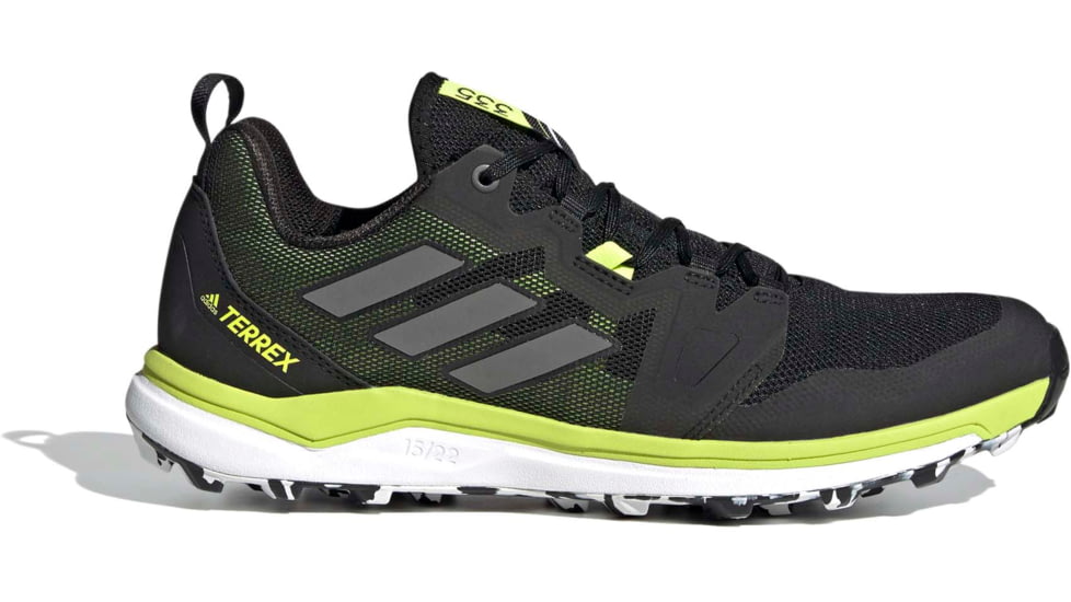 Adidas Terrex Agravic Trail Running Shoes - Men's, Core Black/Grey Four/Solar Yellow, 11.5, FW5129-001-11.5