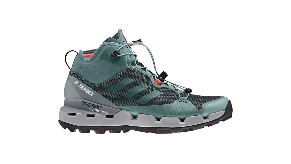 Adidas Terrex Fast GTX-Surround Hiking Boot - Women's-Vpr Steel/Vpr Steel/Pink-Medium-9.5