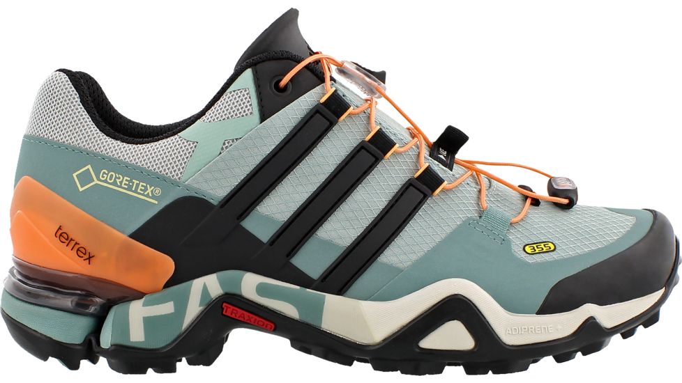 Adidas Terrex Fast R GTX Hiking Shoe - Women's-Tactile Green/Black/Vapour Steel-Medium-9