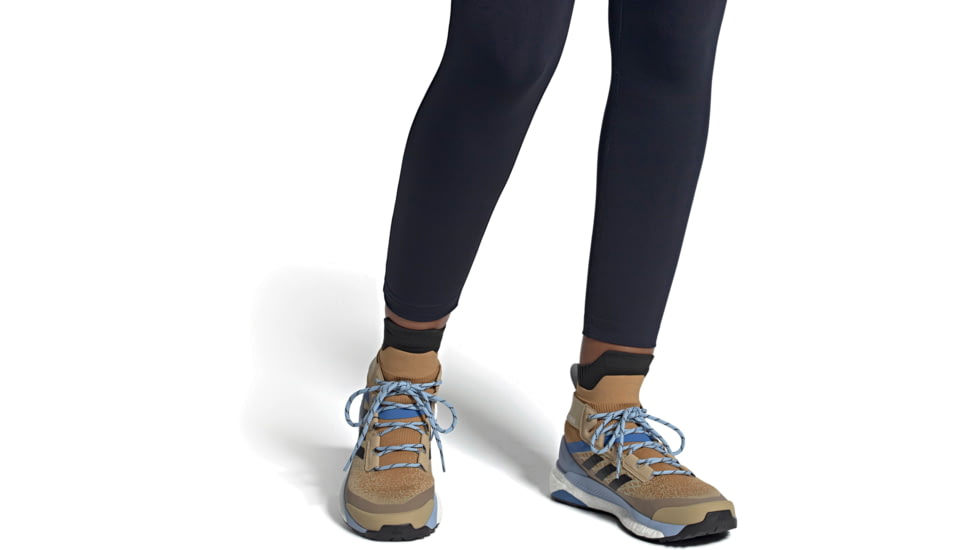 Adidas Terrex Free Hiker Primeblue Hiking Shoes - Women's, Beige Tone/Core Black/Ambient Sky, 9.5, FZ2970-9.5