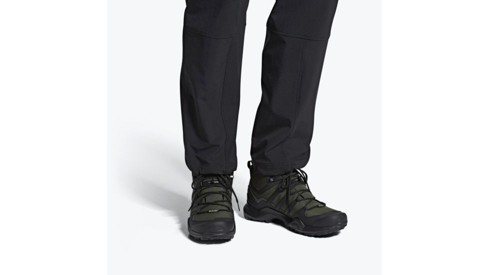 Adidas Terrex Swift R2 Mid GTX Hiking Shoes - Men's, Night Cargo/Black/Base Green, 11, AC7772-11