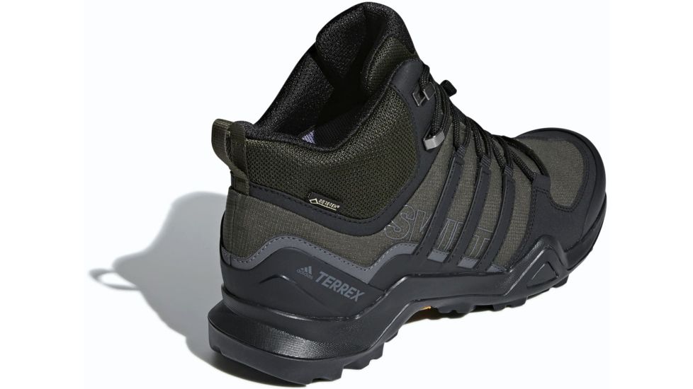 Adidas Terrex Swift R2 Mid GTX Hiking Shoes - Men's, Night Cargo/Black/Base Green, 11, AC7772-11