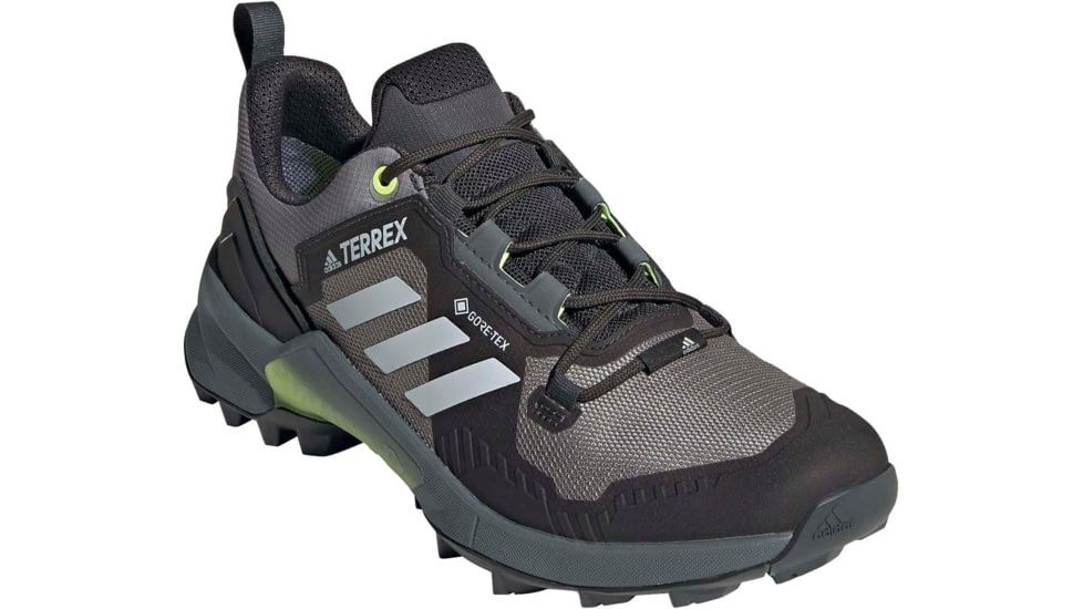 Adidas Terrex Swift R3 GTX Shoes - Women's, Grey Three/Halo Silver/Hi-Res Yellow, 10, FW2781-036-10