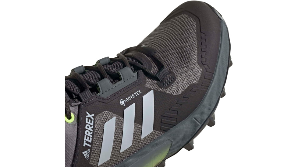 Adidas Terrex Swift R3 GTX Shoes - Women's, Grey Three/Halo Silver/Hi-Res Yellow, 10, FW2781-036-10